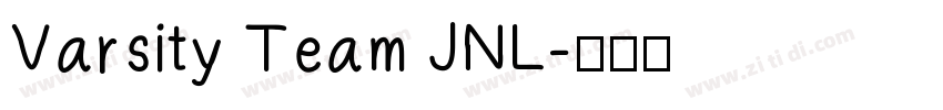 Varsity Team JNL字体转换